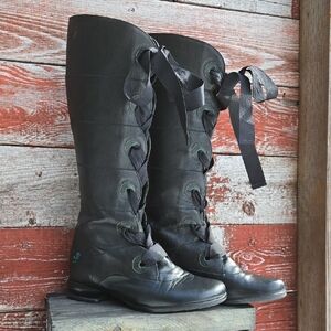 Fluevog Fellowship Knee High Boots - Size 9